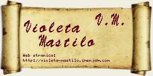 Violeta Mastilo vizit kartica
